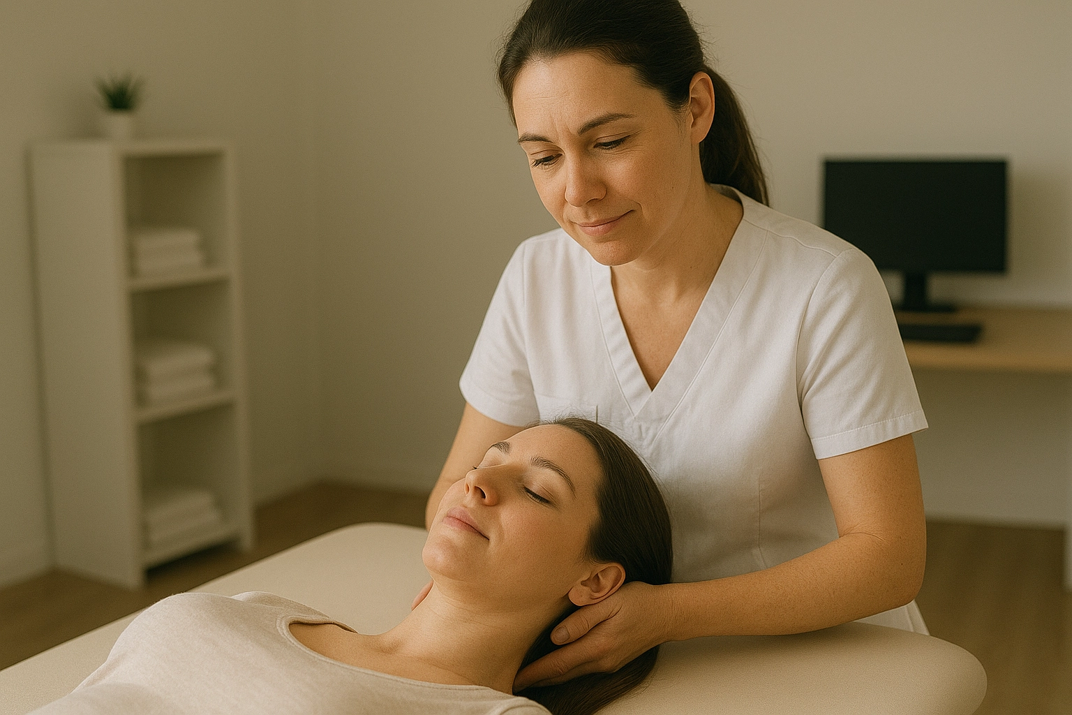 Capture d’écran d’Osteop.app utilisée par une ostéopathe au cabinet