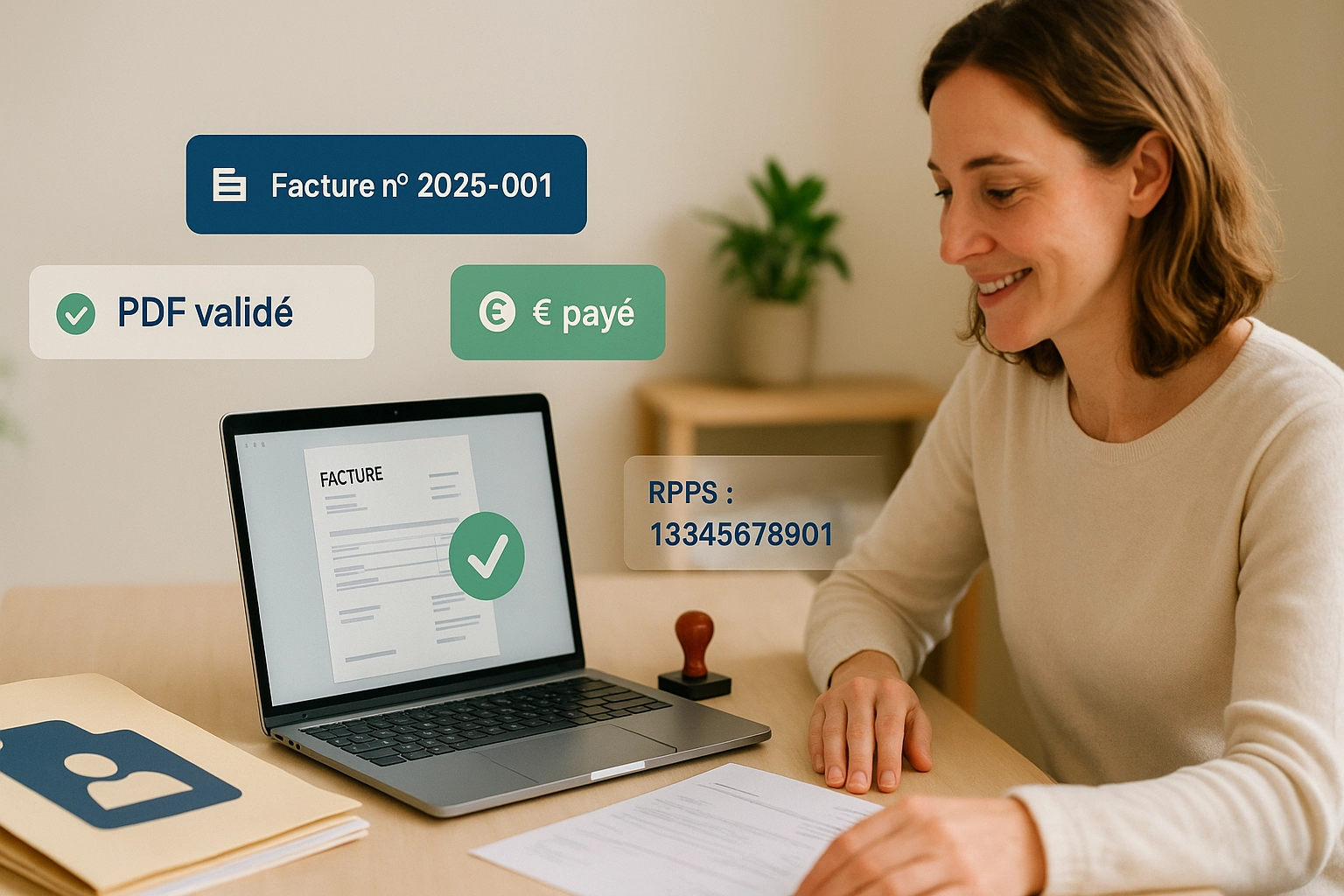 Illustration de l’article Facturation ostéopathe : obligations légales et modèle